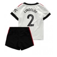 Fotbalové Dres Manchester United Victor Lindelof #2 Dětské Venkovní 2022-23 Krátký Rukáv (+ trenýrky)